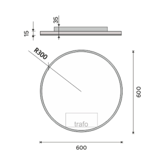 Nimco ZP 26000R Kulaté LED zrcadlo pr. 600
