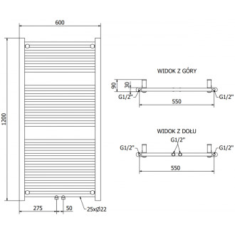 Mexen Mars elektrický radiátor 1200 x 600 mm, 600 W, bílý - W110-1200-600-2600-20