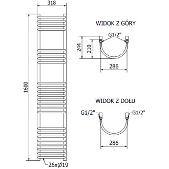Mexen Eros elektrický radiátor 1600 x 318 mm, 600 W, bílý - W112-1600-318-2600-20