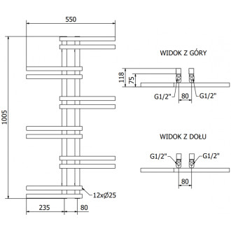 Mexen Jari elektrický radiátor 1005 x 550 mm, 300 W, bílý - W115-1005-550-2300-20
