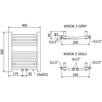 Mexen Ares elektrický radiátor 500 x 400 mm, 300 W, černý - W102-0500-400-6300-70