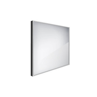 Nimco ZPC 13077-90 Černé LED zrcadlo 700x700