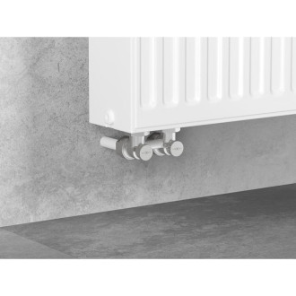Mexen radiátorový ventil dvoutrubkový DN50, přímý 1/2"x3/4", nikl - W912-012-01