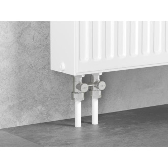 Mexen dvoutrubkový radiátorový ventil DN50, přímý 1/2"x16 mm, nikl - W912-016-01