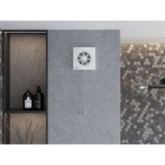 Mexen EXS 100 koupelnový ventilátor, kabelový vypínač, bílý - W9604-100K-00