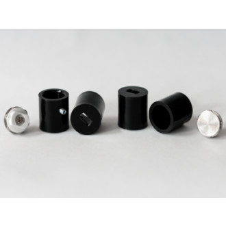 CERANO - Koupelnový radiátorový set Pyrodeus - ústřední vytápění - středové připojení 50 mm - černá matná - 730x300 mm
