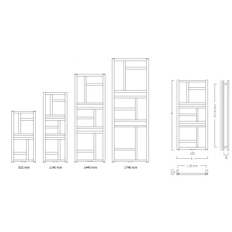 radiátor MONDRIAN 600x1740 mm barva C dle vzorníku, středové připojení 50 mm RADMON6017.SP
