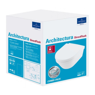 Wc s prkénkem softclose závěsné Villeroy & Boch Architectura zadní odpad 4694HR01