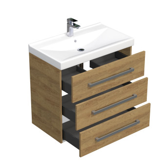 CUBE skř. s um. Verso 80cm dub chrom CUBE46803DHVER