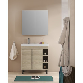 Koupelnová skříňka s umyvadlem Naturel Lucca 79x70x45 cm dub mat LUCCASET80D