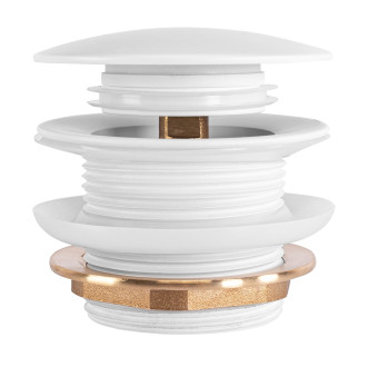 REA Univerzální vanová výpusť Click-clack - White REA-W2017