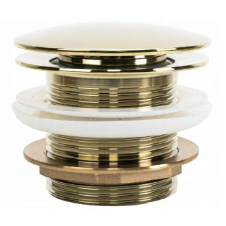 Univerzální vanová výpusť REA Click-clack - Gold