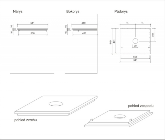 VARIO skrínka pod umyvadlo 60 cm bílá VARIODESK60ZBIBL