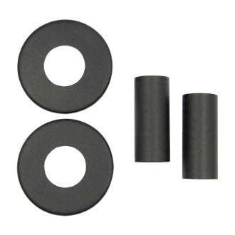 CERANO - Koupelnový radiátorový set Donovan - ústřední vytápění - boční připojení 50 mm - 369W - černá matná - 1200x500 mm
