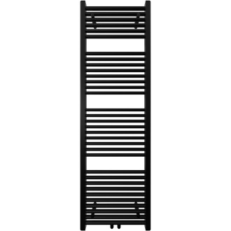 CERANO - Koupelnový radiátorový set Lincoln - ústřední vytápění - středové připojení 50 mm - 484W - černá matná - 1600x500 mm