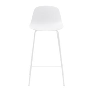 Barová židle Unique Furniture WHITBY bílá plast 42021000