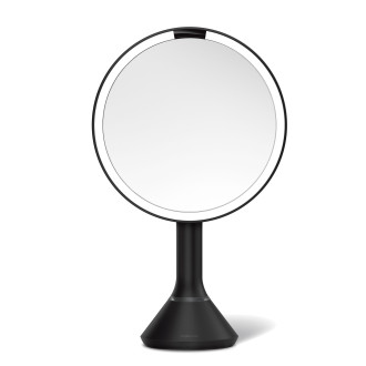 Kosmetické zrcátko Simplehuman Sensor Touch DUAL LED osvětlení černá ocel SHST3064