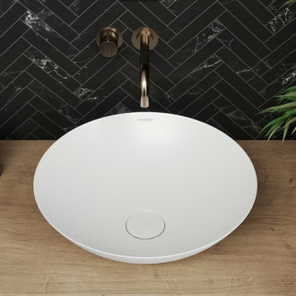 Umyvadlo na desku Kaldewei Avellino 45x45 cm mat bez přepadu 912206003711