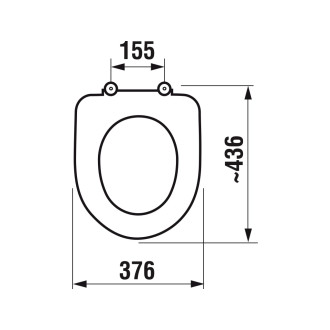 JIKA Olymp Deep Baltic sedátko duroplast, antibakteriální, bílá H8932813000001