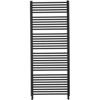 CERANO - Koupelnový radiátorový set Alberto - kombinované vytápění, wifi tyč - boční jednobodové připojení - 999W - černá matná - 1660x650 mm
