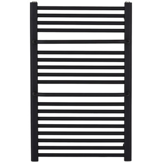CERANO - Koupelnový radiátorový set Antonio - kombinované vytápění, termo tyč - boční jednobodové připojení - 484W - černá matná - 860x550 mm