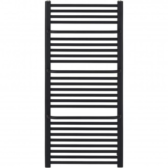 CERANO - Koupelnový radiátorový set Antonio - kombinované vytápění, termo tyč - boční jednobodové připojení - 655W - černá matná - 1180x550 mm
