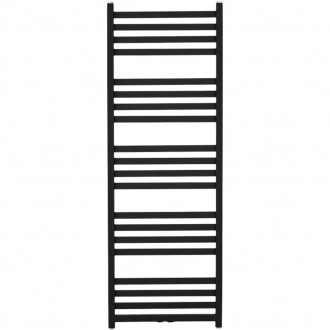 CERANO - Koupelnový radiátorový set Fulgidus - ústřední vytápění - boční jednobodové připojení - 712W - černá matná - 1500x530 mm