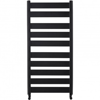 CERANO - Koupelnový radiátorový set Marco - kombinované vytápění, termo tyč - boční jednobodové připojení - 816W - černá matná - 1125x550 mm