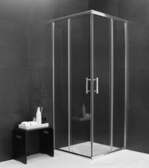MEXEN RIO sprchový kout čtverec 70x70x190 cm 5mm chrom-čiré 860-070-070-01-00