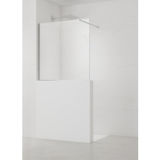 Sprchová zástěna SAT Walk-in 110x100 cm na sníženou příčku SATWIS110