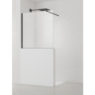 Sprchová zástěna SAT Walk-in 110x100 cm na sníženou příčku SATWIS110