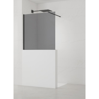 Sprchová zástěna SAT Walk-in 100x100 cm na sníženou příčku SATWIS100KS