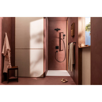 Hlavová sprcha Hansgrohe Raindance Alive S na strop nebo na stěnu matná černá 24521670