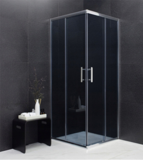 MEXEN RIO sprchový kout čtverec 90x90x190 cm 5mm chrom-kouřové 860-090-090-01-40