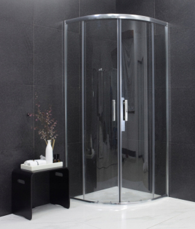 MEXEN RIO sprchový kout čtvrtkruh 70x70x190 cm 5mm chrom-čiré 863-070-070-01-00