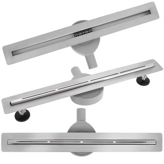 REA Odtokový žlab FILO Nickel Brush 70 KPL-G6801