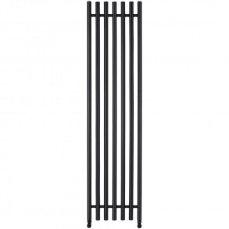 CERANO - Koupelnový radiátorový set Valerio - ústřední vytápění - boční připojení 50 mm - 872W - černá matná - 1560x390 mm