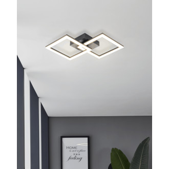 LED Stropní osvětlení Eglo HUERTA-E černá 74059