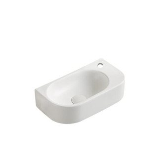 Umývátko SAT Infinitio 40x21,5 cm bílá matná mat bez přepadu SATINF4021WM