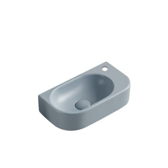 Umývátko SAT Infinitio 40x21,5 cm tmavě modrá mat bez přepadu SATINF4021DBLM