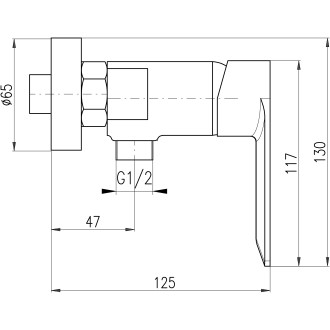 NIL - Sprchová baterie, Metal Grey - lesklá NL281.5MGL, RAV Slezák