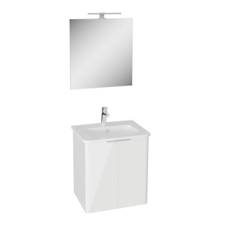 Koupelnová sestava s umyvadlem VitrA Mia 56,5x62,5x44,5 cm bílá lesk MIASETPR60B