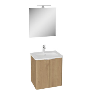 Koupelnová sestava s umyvadlem VitrA Mia 56,5x62,5x44,5 cm zlatý dub MIASETPR60D