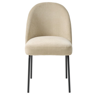 Jídelní židle Unique Furniture CRESTON béžová samet 34680000