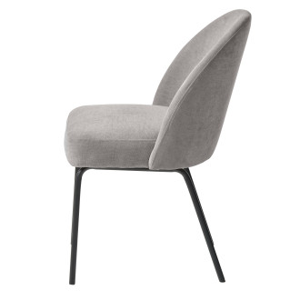Jídelní židle Unique Furniture CRESTON šedá samet 34680001