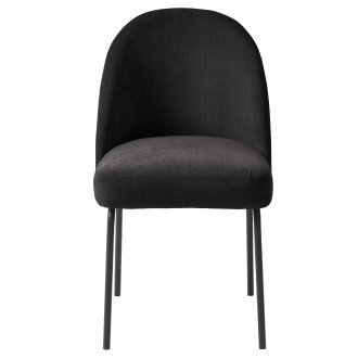 Jídelní židle Unique Furniture CRESTON černá samet 34680002