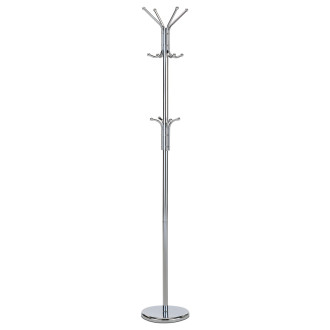 Věšák Autronic 182 cm stříbrný Kov 80001-06B CR