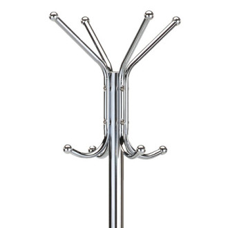 Věšák Autronic 182 cm stříbrný Kov 80001-06B CR