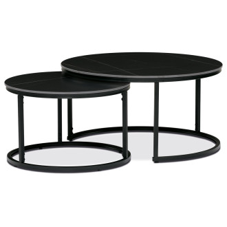 Konferenční stolek Autronic 80x43 cm černý keramika AHG-404 BK