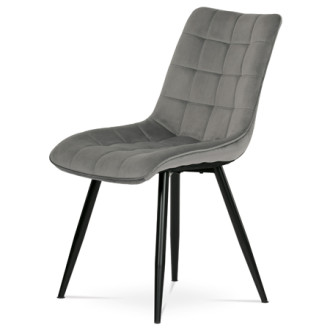 Jídelní židle Autronic šedá Látka CT-384 GREY4